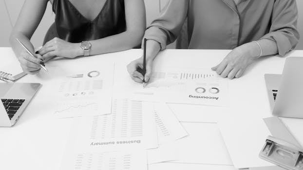 a person analyzing job statistics