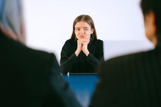 image of a job interview setting