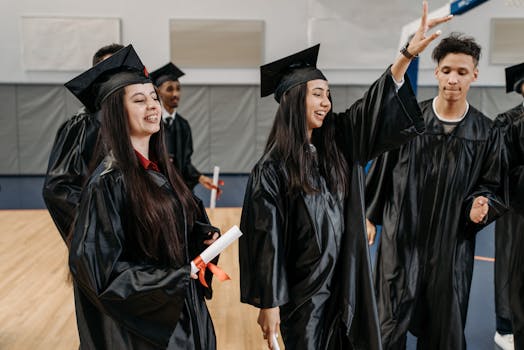 group of law graduates celebrating their success